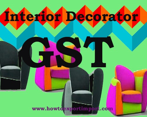 GST tariff for Interior Decorator services